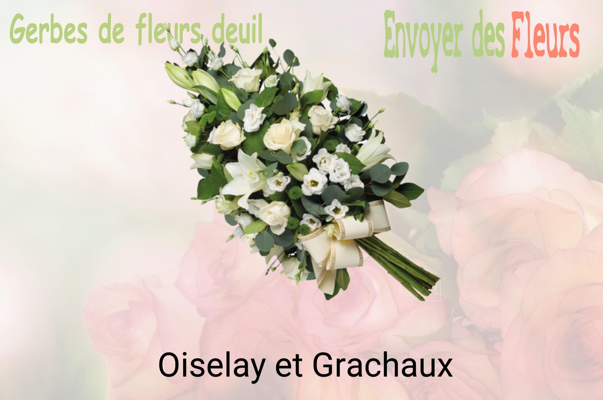 Gerbe de fleurs de deuil livrée à Oiselay-et-Grachaux
